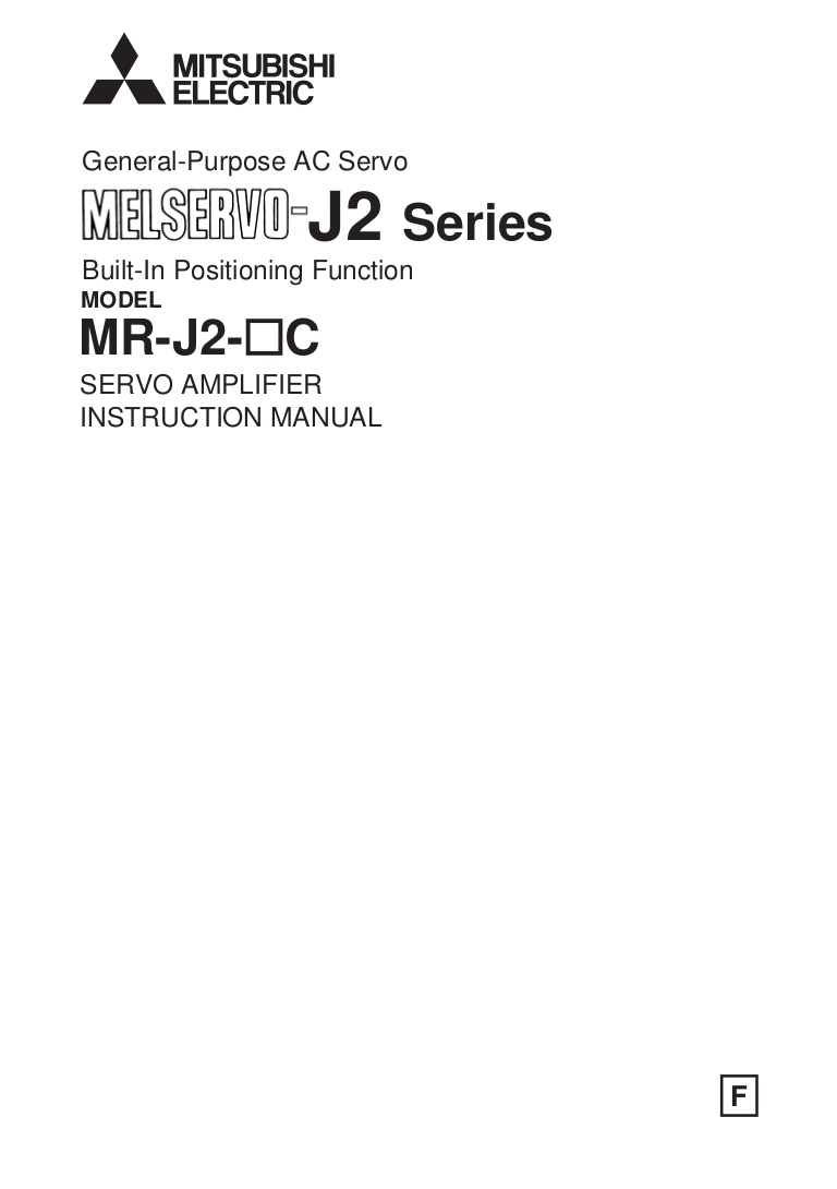 Mitsubishi Servo Amplifier Manual
